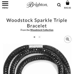 Brighton Black Sparkle Triple Bracelet